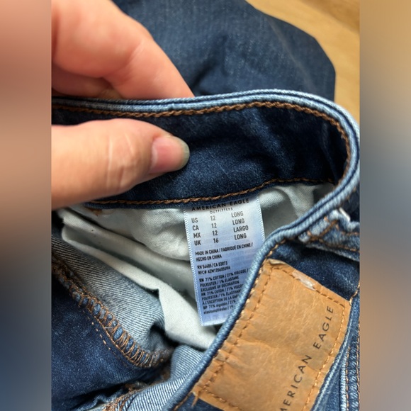 AE Next Level Stretch High Waisted Ripped Jegging - Picture 2 of 6